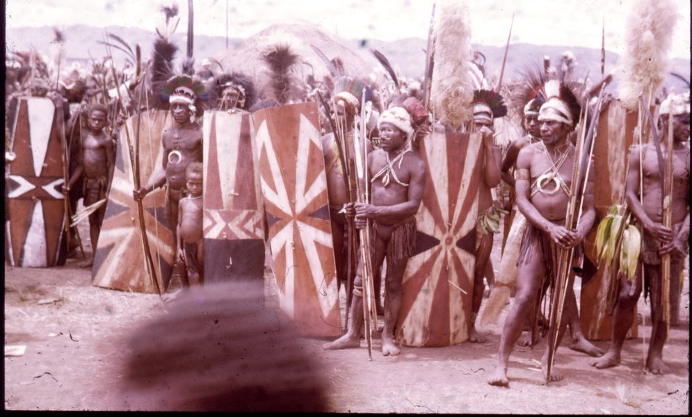 Papuas et boucliers